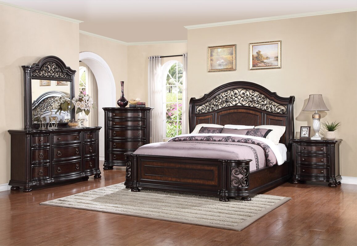 Fleur De Lis Living Winkelman King Panel 4 Piece Bedroom Set & Reviews